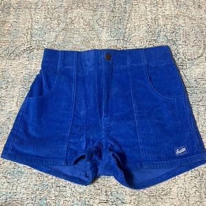 HAMMIES Size 26 blue corduroy shorts